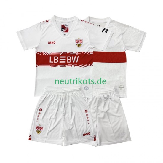Fußballtrikot VfB Stuttgart Kinder Heim 2025-2026 Kurzarm