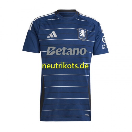 Fußballtrikot Aston Villa Herren Ausweich 2024-2025 Kurzarm