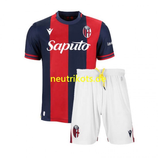 Fußballtrikot Bologna Kinder Heim 2024-2025 Kurzarm
