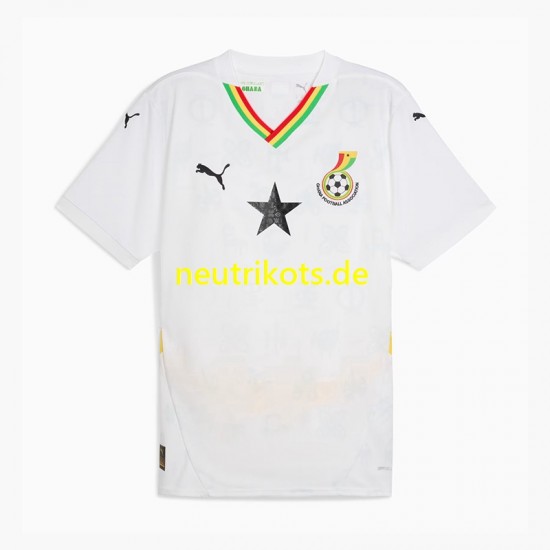 Fußballtrikot Ghana Herren Heim 2024 Kurzarm