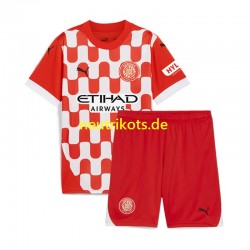 Fußballtrikot Girona Kinder Heim 2024-2025 Kurzarm