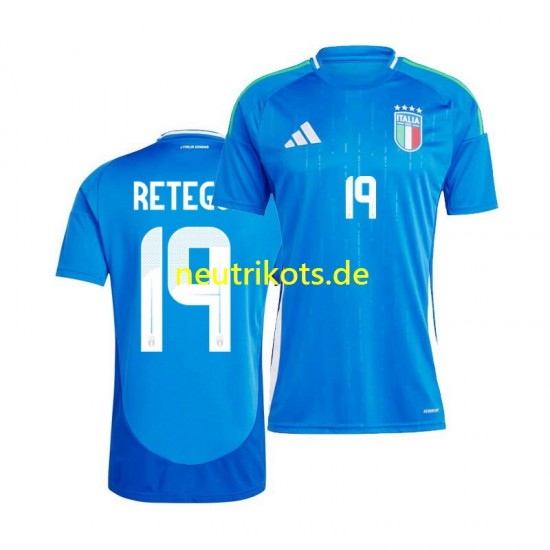 Fußballtrikot Italien Mateo Retegui 19 Herren Heim 2024 Kurzarm
