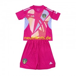 Fußballtrikot Leeds United Torwart Kinder Ausweich 2024-2025 Kurzarm