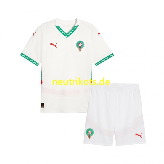 Fußballtrikot Marokko Kinder Auswärts 2024 Kurzarm