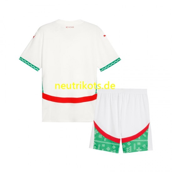 Fußballtrikot Marokko Kinder Auswärts 2024 Kurzarm