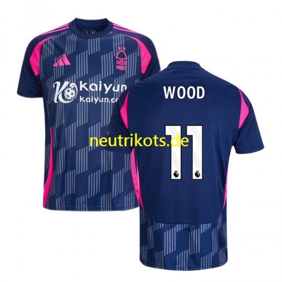 Fußballtrikot Nottingham Forest Chris Wood 11 Herren Auswärts 2024-2025 Kurzarm
