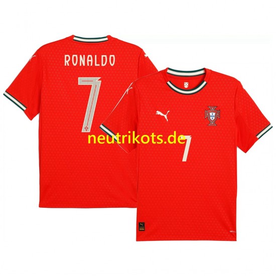 Fußballtrikot Portugal RONALDO 7 Herren Heim 2025 Kurzarm