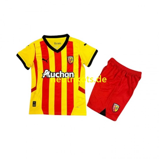 Fußballtrikot RC Lens Kinder Heim 2024-2025 Kurzarm