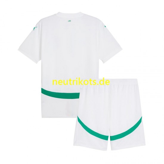 Fußballtrikot Senegal Kinder Heim 2025 Kurzarm