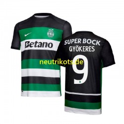 Fußballtrikot Sporting CP Gyokeres 9 Herren Heim 2024-2025 Kurzarm