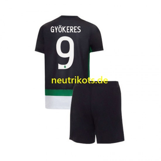 Fußballtrikot Sporting CP Gyokeres 9 Kinder Heim 2024-2025 Kurzarm