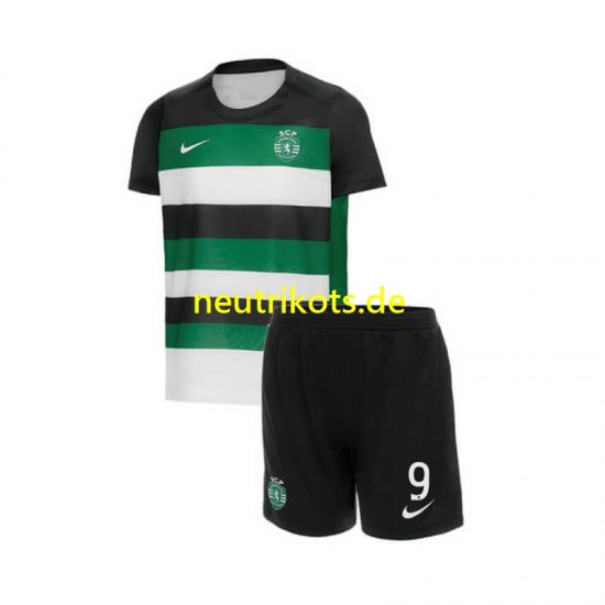 Fußballtrikot Sporting CP Gyokeres 9 Kinder Heim 2024-2025 Kurzarm