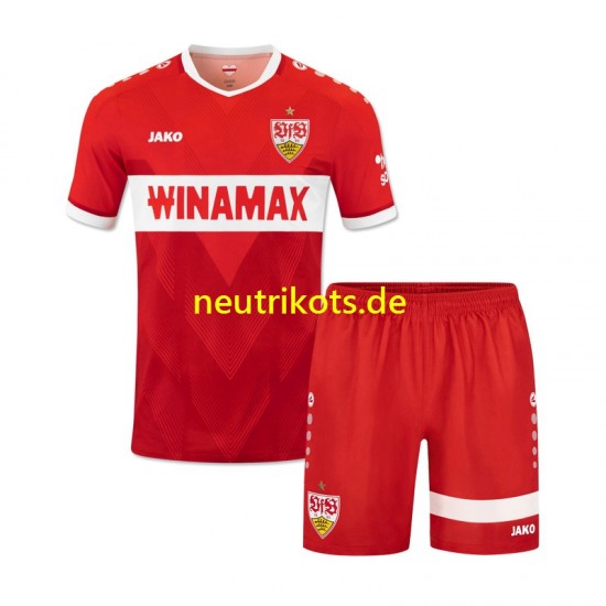 Fußballtrikot VfB Stuttgart Kinder Auswärts 2024-2025 Kurzarm