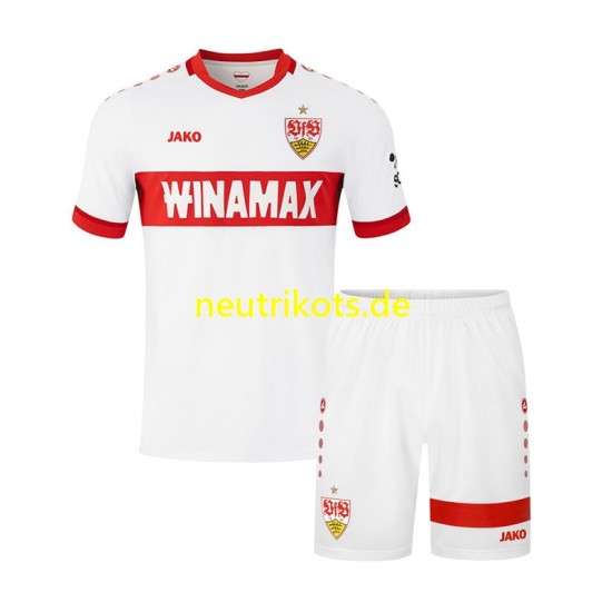 Fußballtrikot VfB Stuttgart Kinder Heim 2024-2025 Kurzarm