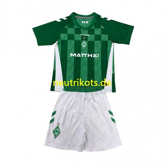 Fußballtrikot Werder Bremen Kinder Heim 2024-2025 Kurzarm