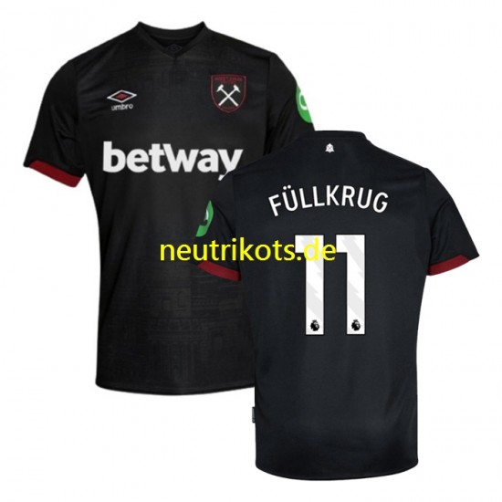 Fußballtrikot West Ham United FULLKRUG 11 Herren Auswärts 2024-2025 Kurzarm