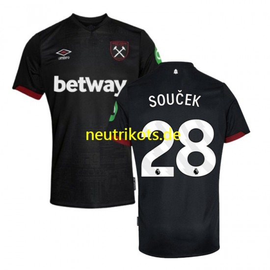 Fußballtrikot West Ham United SOUCEK 28 Herren Auswärts 2024-2025 Kurzarm