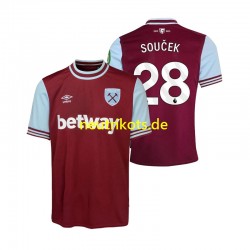 Fußballtrikot West Ham United SOUCEK 28 Herren Heim 2024-2025 Kurzarm
