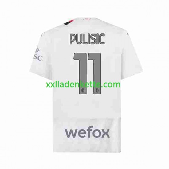 Fußballtrikot AC Mailand Christian Pulisic 11 Herren Auswärts 2023-2024 Kurzarm