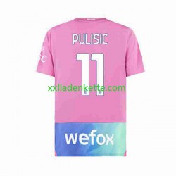 Fußballtrikot AC Mailand Christian Pulisic 11 Herren Ausweich 2023-2024 Kurzarm