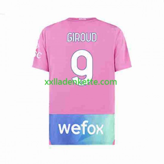 Fußballtrikot AC Mailand Olivier Giroud 9 Herren Ausweich 2023-2024 Kurzarm