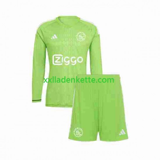 Fußballtrikot Ajax Amsterdam Torwart Kinder Heim 2023-2024 Langarm