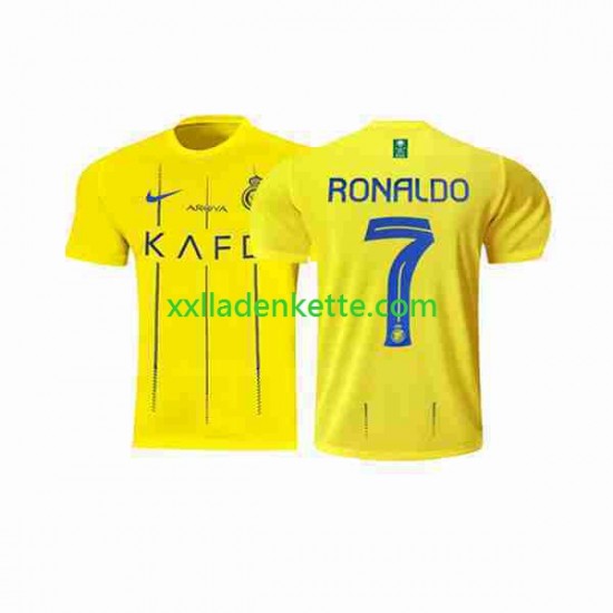 Fußballtrikot Al-Nassr Ronaldo 7 Herren Heim 2023-2024 Kurzarm