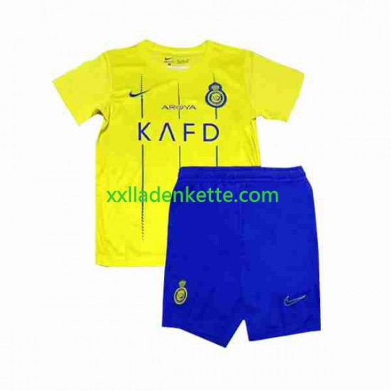 Fußballtrikot Al-Nassr Ronaldo 7 Kinder Heim 2023-2024 Kurzarm