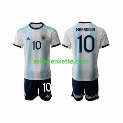 Fußballtrikot Argentinien Maradona 10 2019-2020 Kinder Heim Kurzarm