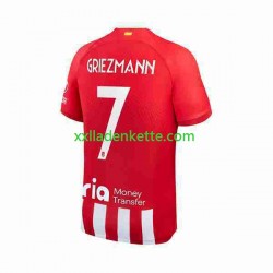 Fußballtrikot Atlético Madrid 2 Antoine Griezmann 7 Herren Heim 2023-2024 Kurzarm