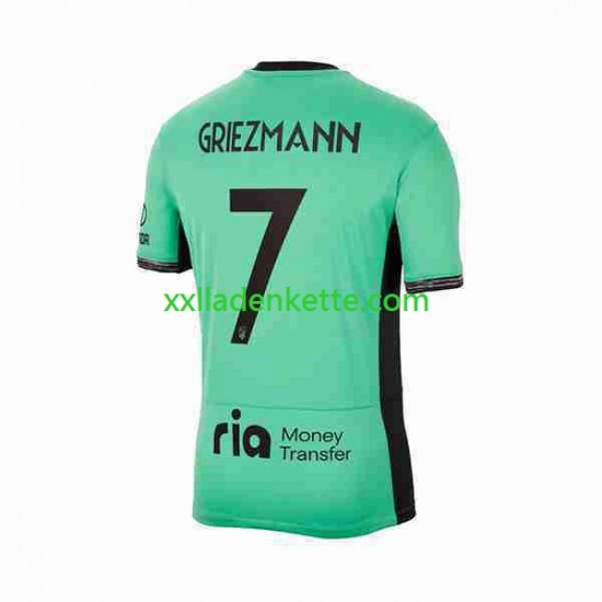 Fußballtrikot Atlético Madrid 2 Antoine Griezmann 7 Herren Ausweich 2023-2024 Kurzarm