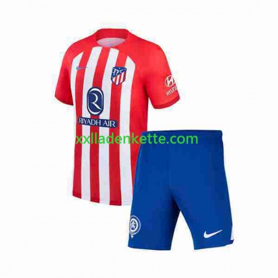 Fußballtrikot Atlético Madrid 2 Kinder Heim 2023-2024 Kurzarm