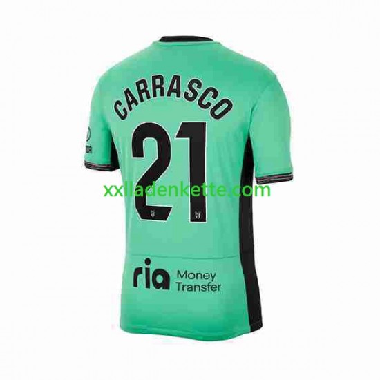 Fußballtrikot Atlético Madrid 2 Yannick Carrasco 21 Herren Ausweich 2023-2024 Kurzarm
