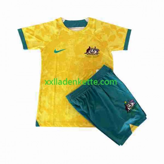 Fußballtrikot Australien Kinder Heim 2022 Kurzarm