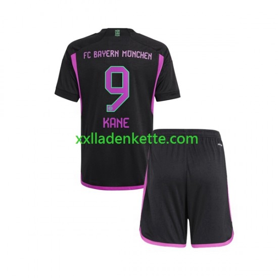 Fußballtrikot FC Bayern München Harry Kane 9 Kinder Auswärts 2023-2024 Kurzarm