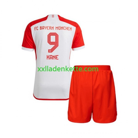 Fußballtrikot FC Bayern München Harry Kane 9 Kinder Heim 2023-2024 Kurzarm