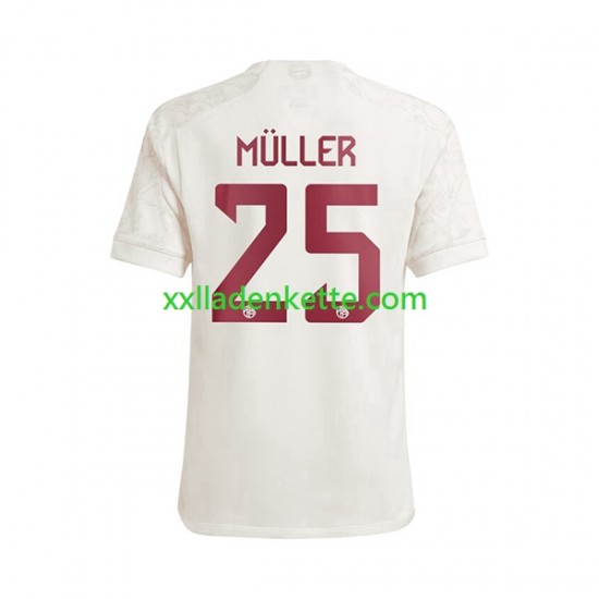 Fußballtrikot FC Bayern München Thomas Muller 25 Herren Ausweich 2023-2024 Kurzarm