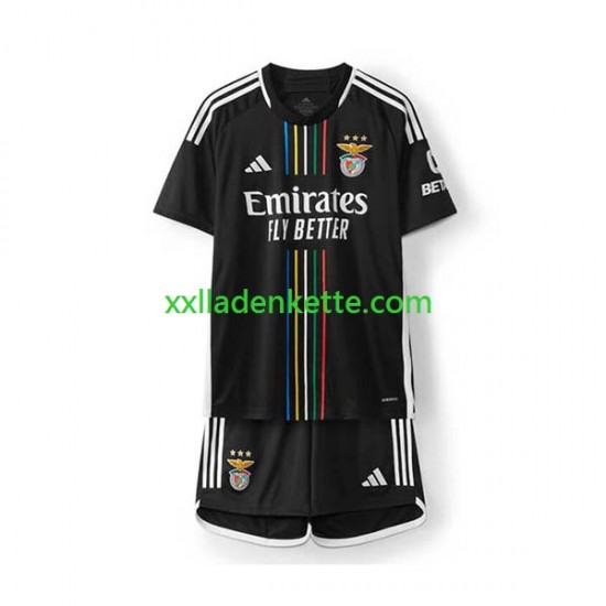Fußballtrikot Benfica Kinder Auswärts 2023-2024 Kurzarm