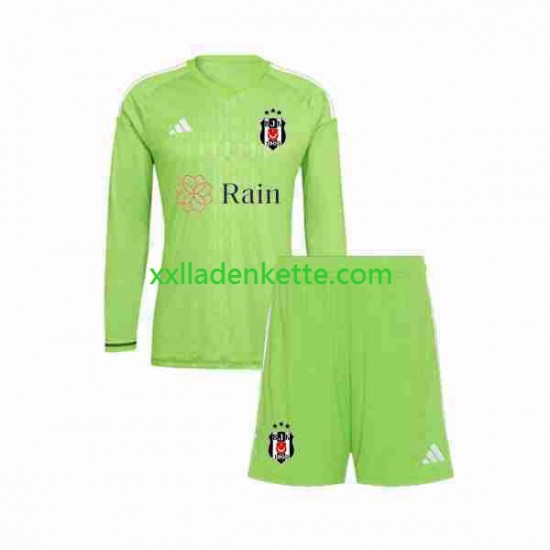 Fußballtrikot Besiktas Torwart Kinder Auswärts 2023-2024 Langarm