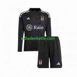 Fußballtrikot Besiktas Torwart Kinder Heim 2023-2024 Langarm
