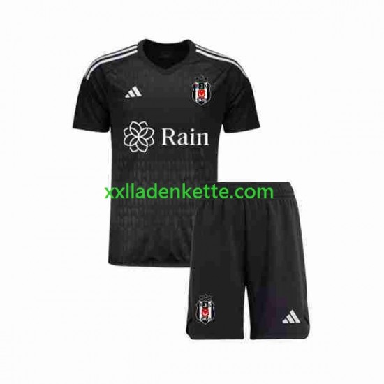 Fußballtrikot Besiktas Torwart Kinder Heim 2023-2024 Kurzarm