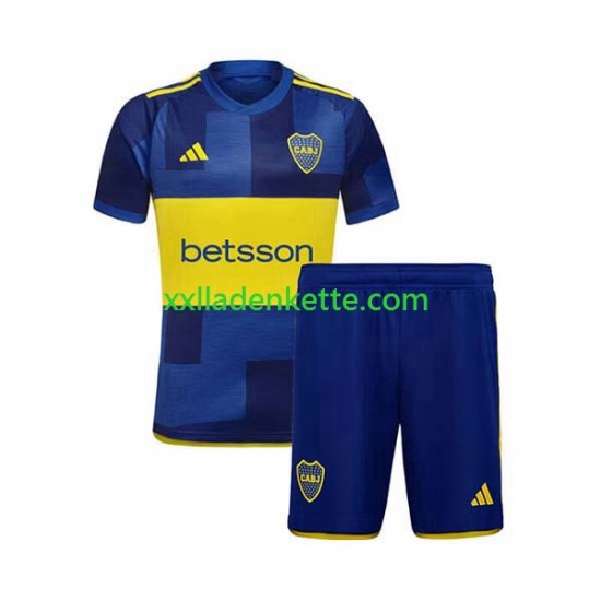 Fußballtrikot Boca Juniors Kinder Heim 2023-2024 Kurzarm
