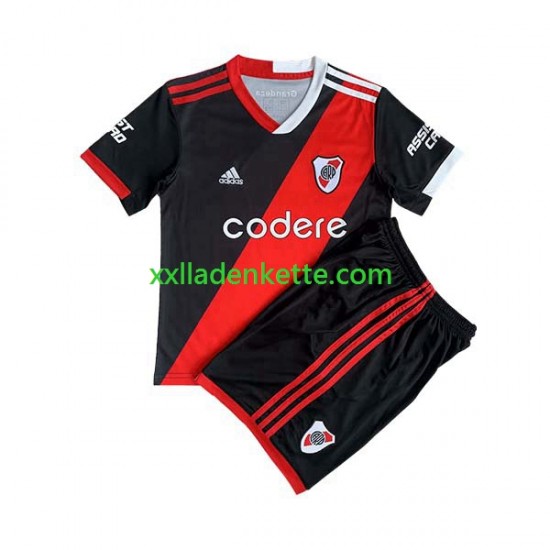 Fußballtrikot River Plate Kinder Ausweich 2023-2024 Kurzarm