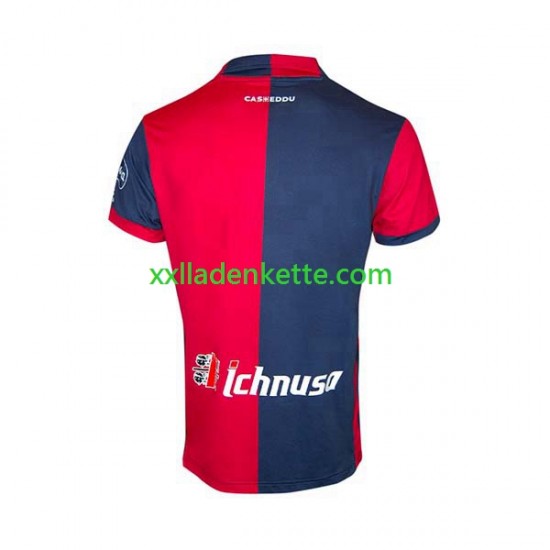 Fußballtrikot Cagliari Herren Heim 2023-2024 Kurzarm