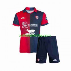 Fußballtrikot Cagliari Kinder Heim 2023-2024 Kurzarm