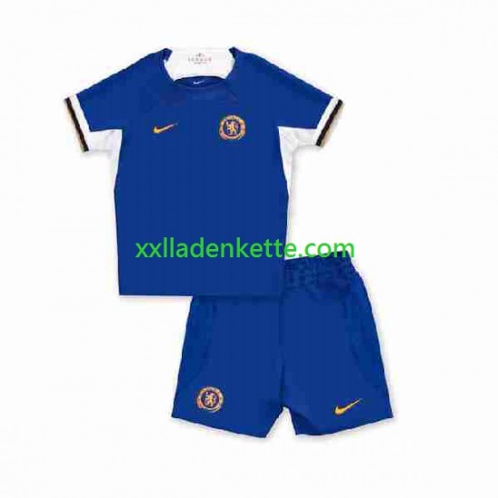 Fußballtrikot Chelsea Kinder Heim 2023-2024 Kurzarm
