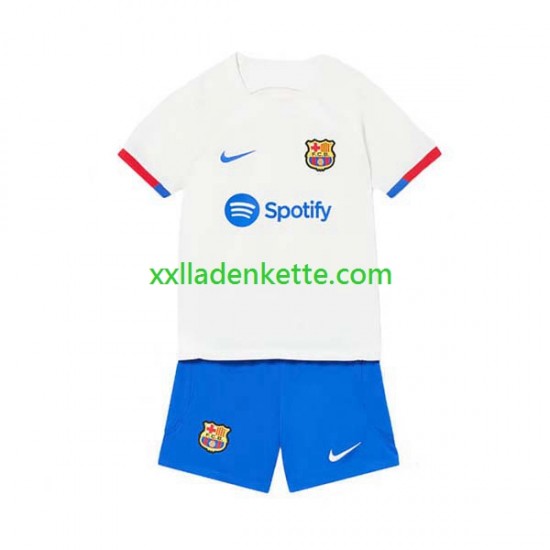 Fußballtrikot FC Barcelona Kinder Auswärts 2023-2024 Kurzarm