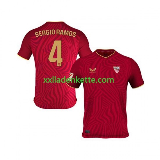 Fußballtrikot FC Sevilla Sergio Ramos 4 Herren Auswärts 2023-2024 Kurzarm