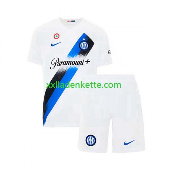 Fußballtrikot Inter Mailand Kinder Auswärts 2023-2024 Kurzarm