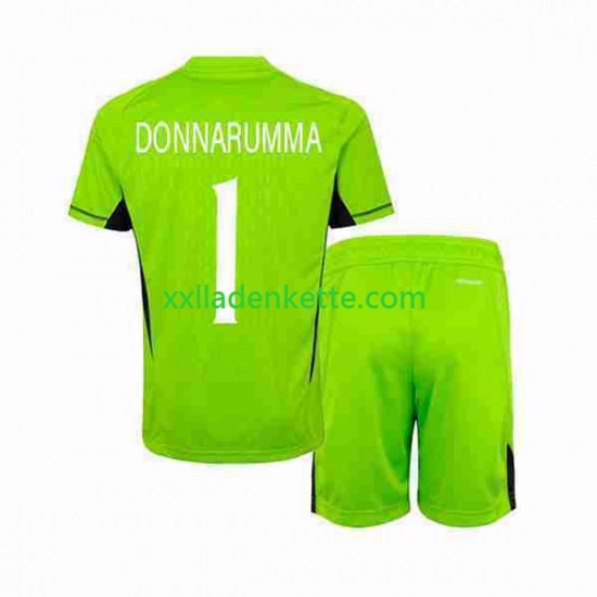 Fußballtrikot Italien Donnarumma 1 Torwart Kinder Heim 2023 Kurzarm
